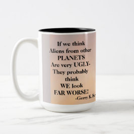 WENN WIR DENKEN ZWEIFARBIGE TASSE