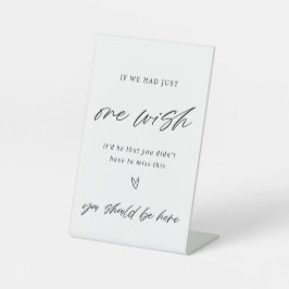 Wenn wir ein Wunschzettel hätten Sockelschild