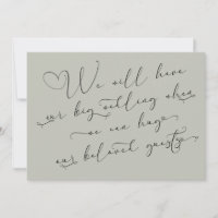 Wenn wir eine verspätete Hochzeitssage mit grüner