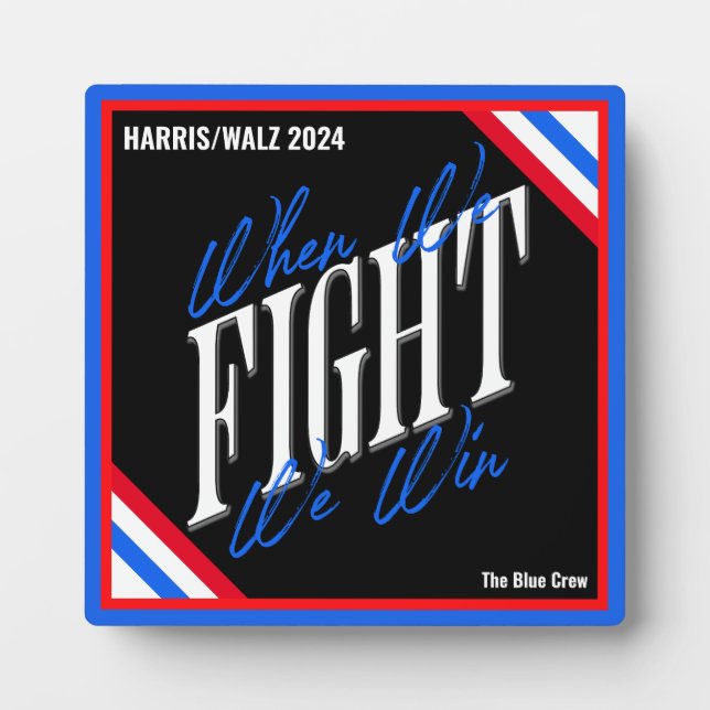 Wenn wir kämpfen gewinnen fotoplatte (Vorderseite)