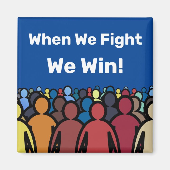 Wenn wir kämpfen gewinnen wir Harris Walz Magnet (Vorne)