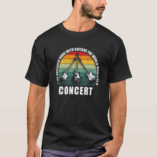 Wenn wir Waffen durch Gitarren ersetzen würden, wü T-Shirt (Vorderseite)