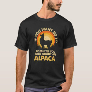 Wenn Woll mir hören reden über Animal Alpaca Premi T-Shirt