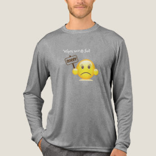 "Wenn Worte versagen, lass das Emoji sprechen"-Sch Tri-Blend Shirt