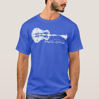 Wenn Worte versagen, spricht Musik Gitarrenmusik L T-Shirt