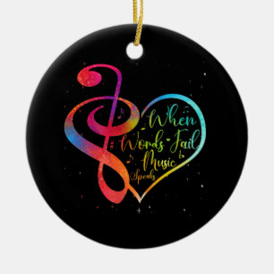 Wenn Worte Versagte Musik spricht Orchester Musike Keramik Ornament