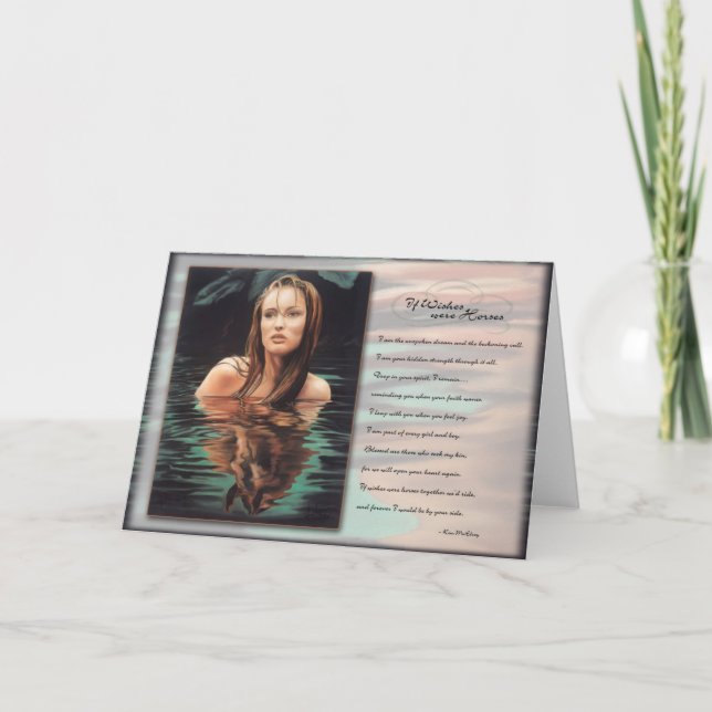 Wenn Wünsche Pferde waren Karte (Vorderseite)