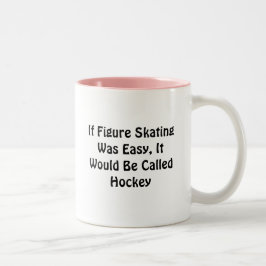 Wenn Zahl Skaten einfaches… angerufenes Hockey war Zweifarbige Tasse