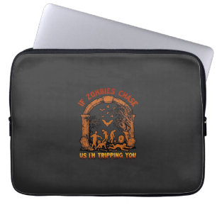 Wenn Zombies uns jagen, stolpere ich über Friedhof Laptopschutzhülle