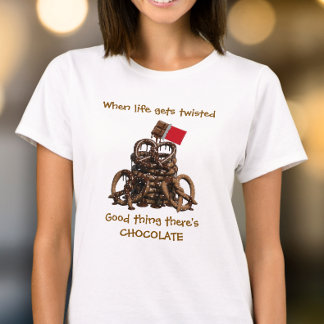 Wenns Leben verdreht wird Schokoladen-Pretzels T-Shirt