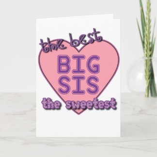 Wenskaart Big Sister Karte