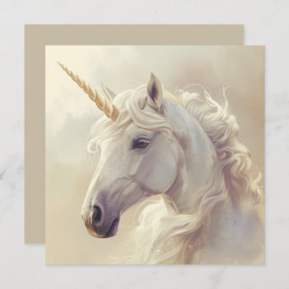 Wenskaart met Witte Unicorn Sparkle Feiertagskarte