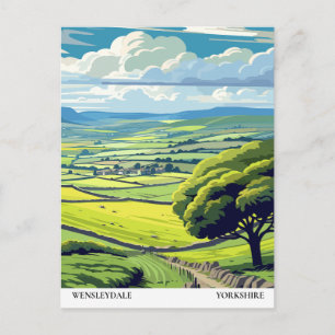 Wensleydale, Yorkshire Reise Vintage Postkarte