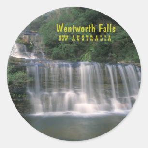 Wentworth Falls. Australia Runder Aufkleber