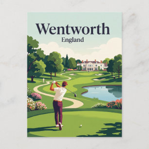 Wentworth Golf Club, England Postkarte