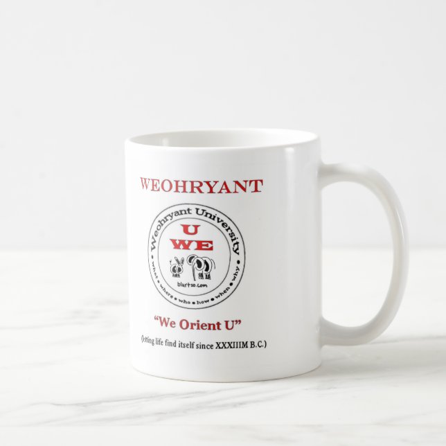 Weohryant Universität Kaffeetasse (Rechts)