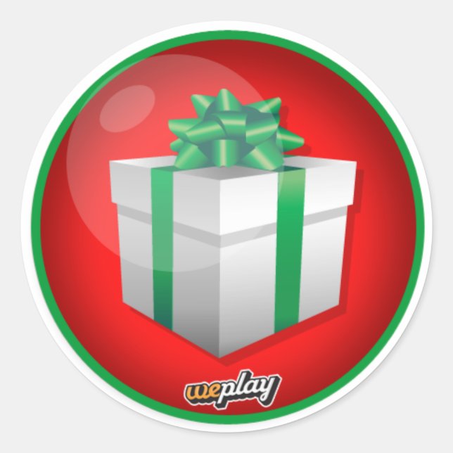 Weplay Props Serie 1 - Geschenkt Runder Aufkleber (Vorderseite)