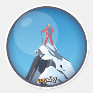 Weplay Props Serie 1 - Große Anstrengungen Runder Aufkleber