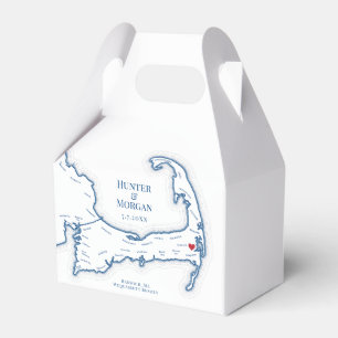 Wequassett Resort Harwich Cape Cod Wedding Elegant Geschenkschachtel