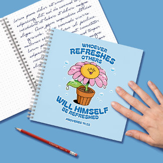 Wer andere erfrischt, wird selbst erfrischt notizbuch