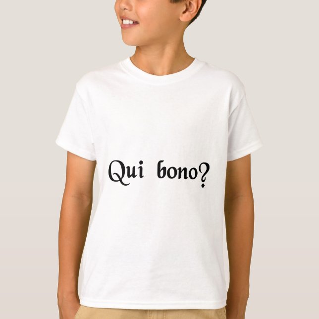 Wer benfits? T-Shirt (Vorderseite)