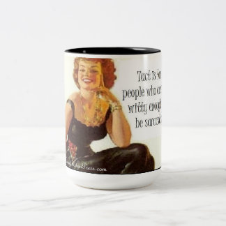 Wer benötigt Takt? Zweifarbige Tasse