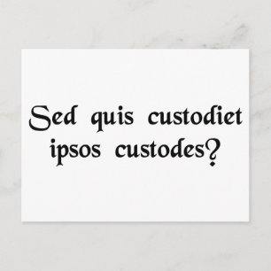Wer beobachtet die Uhren? Postkarte