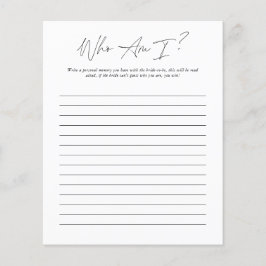 Wer bin ich | Brautparty Game