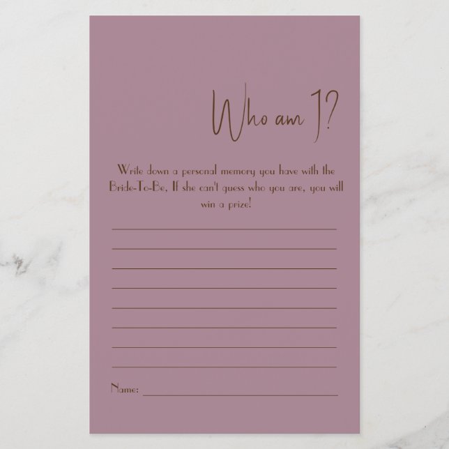 Wer bin ich? Showspiel-Flyer Flyer (Vorne)