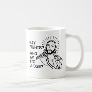WER BIN ICH, UM ZU URTEILEN.png Kaffeetasse
