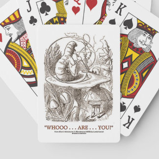 Wer...bist du? Alice Raupe Wonderland Spielkarten