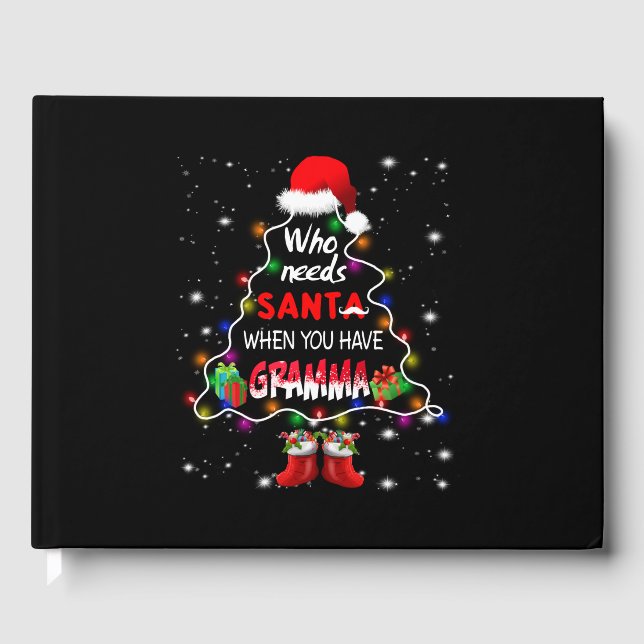 Wer braucht Santa, wenn man Grammatik hat Gästebuch (Vorderseite)