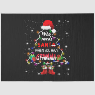 Wer braucht Santa, wenn man Grammatik hat Seidenpapier