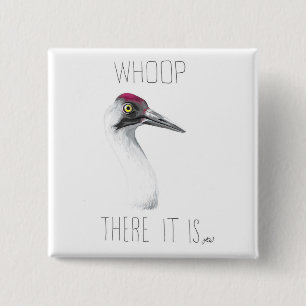 Wer da ist (Whooping Crane) Button