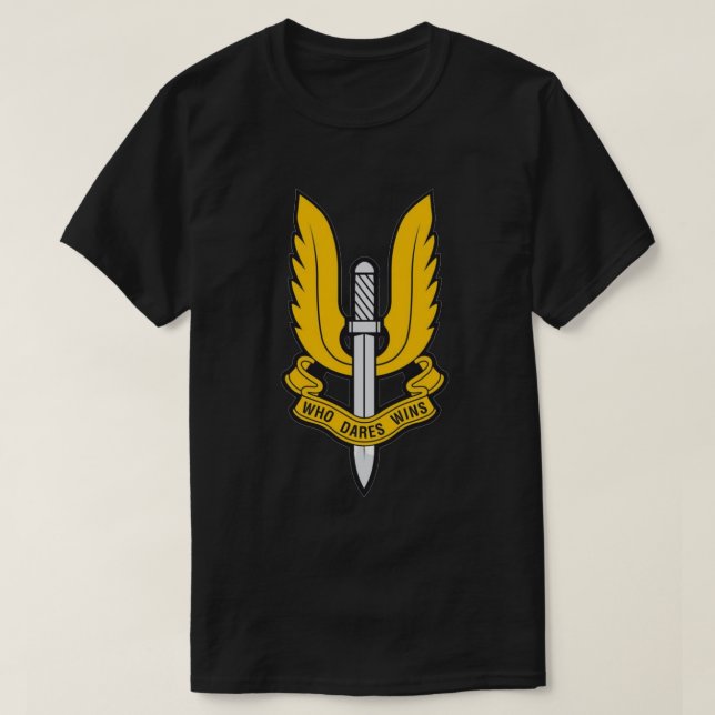 Wer Dares gewinnt UK SAS T-Shirt (Design vorne)