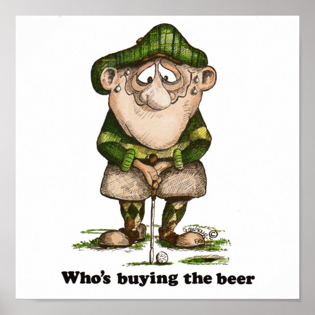 Wer das Bier kauft Poster (Vorne)