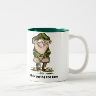 Wer das Bier kauft Zweifarbige Tasse