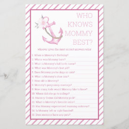 Wer das Mama Best Baby Shower Game kennt | Nautic