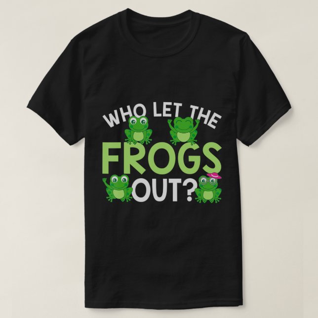 Wer den Frösche aus dem Funny Frog Lasse liebt MM  T-Shirt (Design vorne)