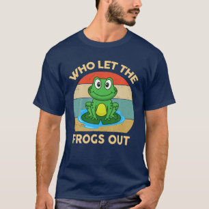 Wer den Froschfrosch-Fasching Niedlich Gree Gelass T-Shirt