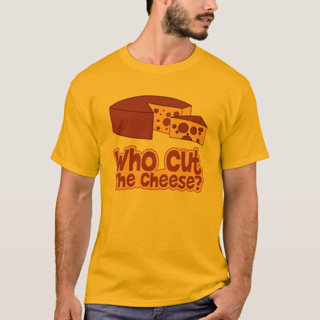 Wer den Käse schnitt T-Shirt (Vorderseite)