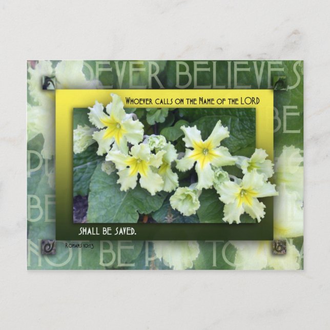 Wer den Namen anruft Postkarte (Vorderseite)