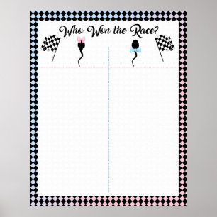 Wer den Race Sperm gewonnen hat, hat Ihre Stimme a Poster