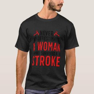 Wer den Stroke Survivor überlebt hat, Stroke Aware T-Shirt