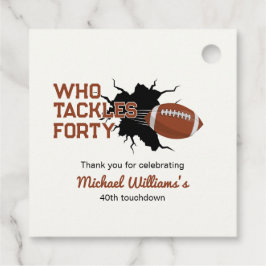 Wer den vierzigsten Funny Football am 40. Geburtst Geschenkanhänger