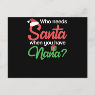 Wer den Weihnachtsmann braucht, wenn man Weihnacht Postkarte