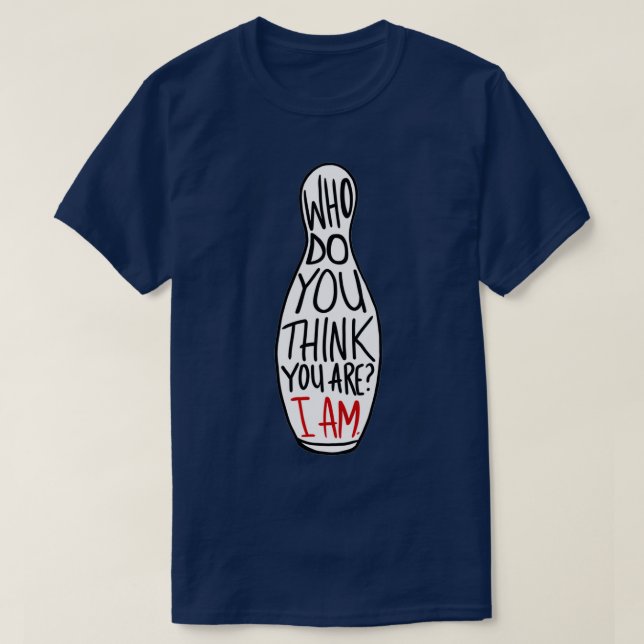 Wer denkst du, du bist ich klassisches T-Shirt? T-Shirt (Design vorne)