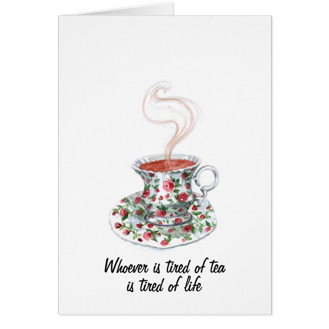 Wer des Teeslogans müde ist - das Leben müde (Vorne)
