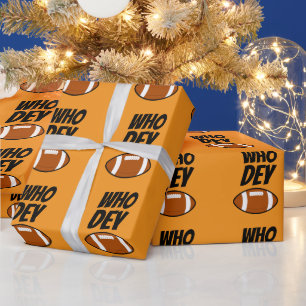 WER DEY FOOTBALL WEIHNACHTEN GESCHENKPAPIER