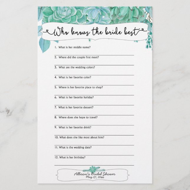 Wer die Braut am besten kennt, sagte er 3961 (Vorderseite)